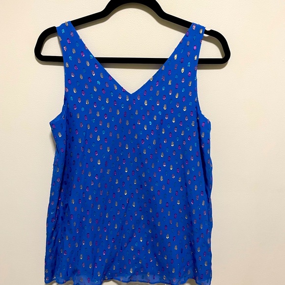 ⛔️SOLD⛔️ NWOT Lilly Pulitzer Florin Silk Tank - Picture 2 of 4